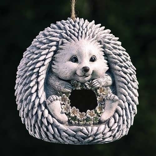 7" Hedgehog Bird House Pudgy Pal