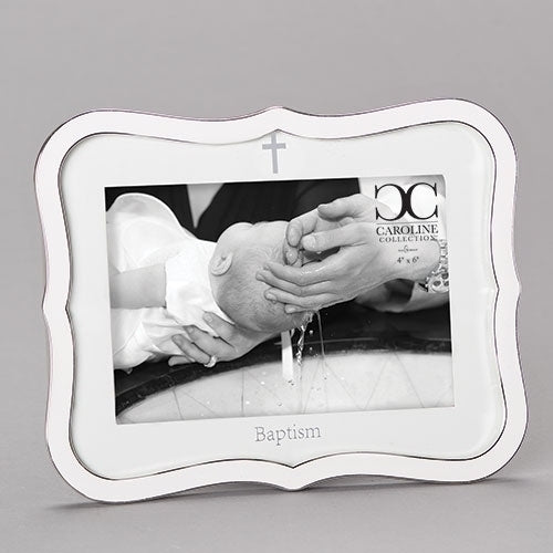 8.25"H White Baptism Frame