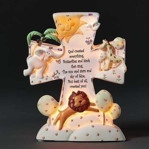 6.5"H God Created Everything Night Light