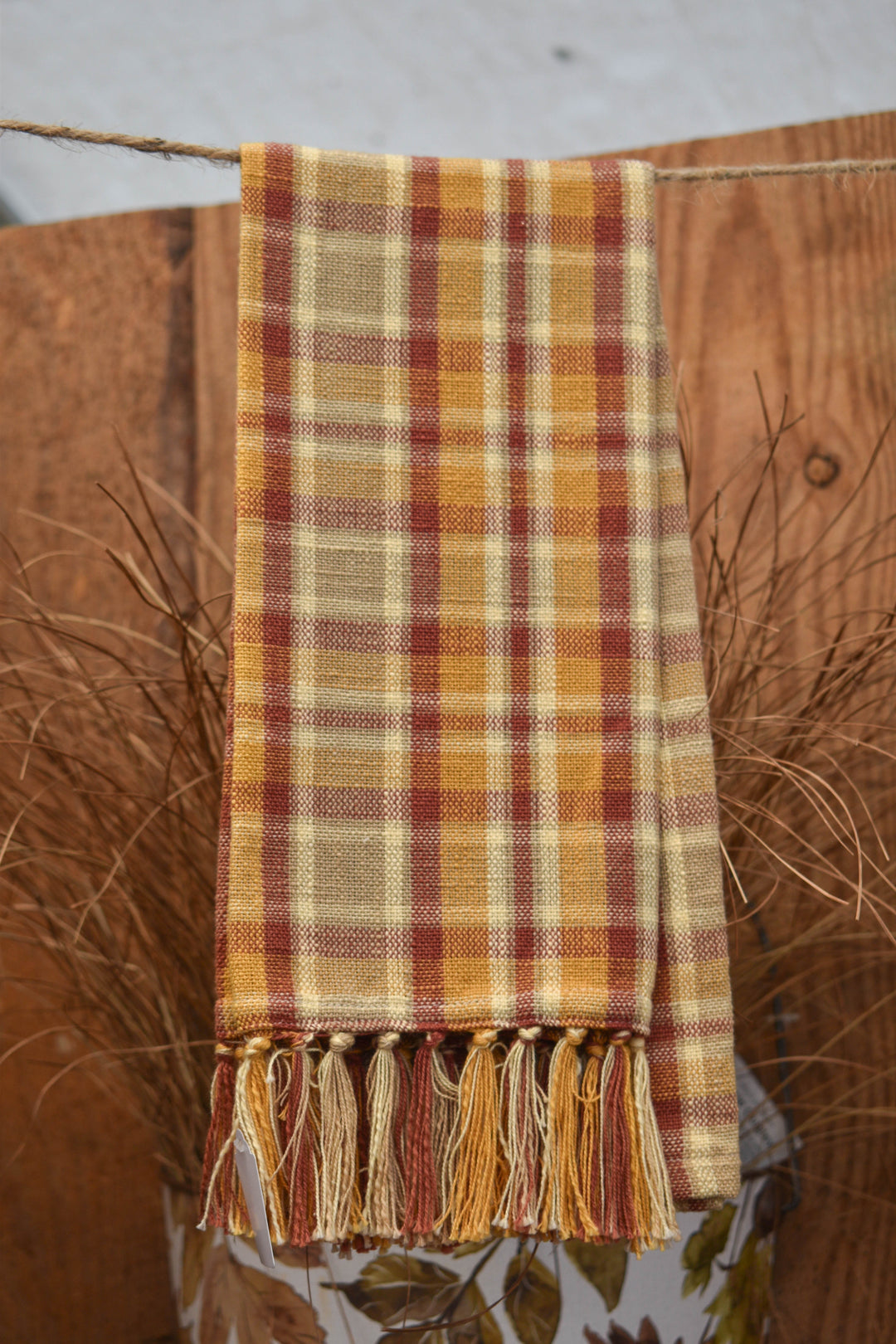 Fall Plaid Kitchen Towel