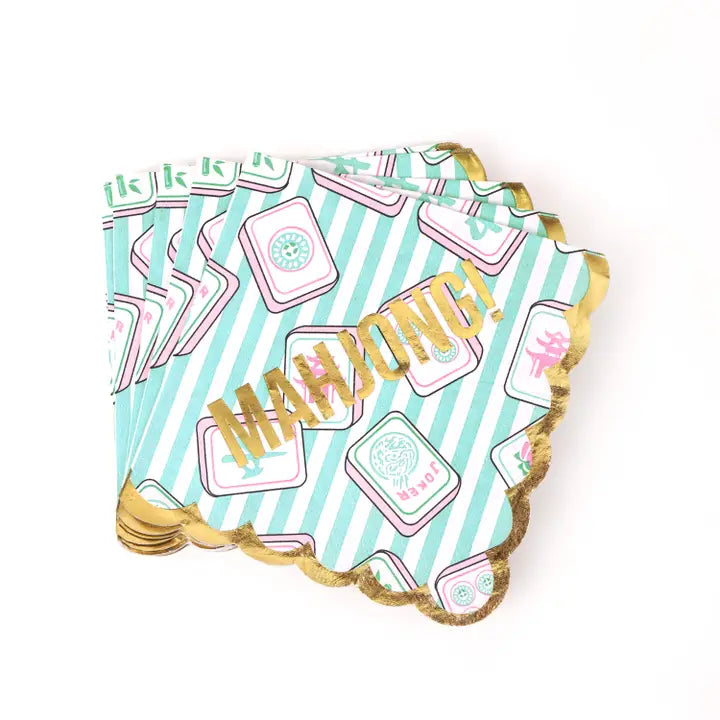 8 Oak Lane Mahjong Beverage Napkins