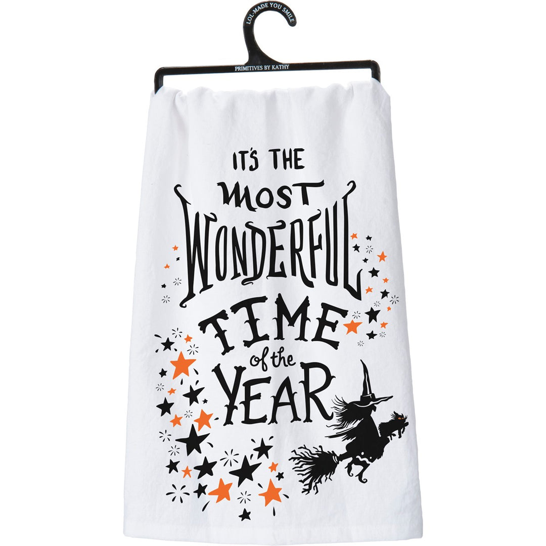 Most Wonderful Time Of The Year Witch Kitchen Towel