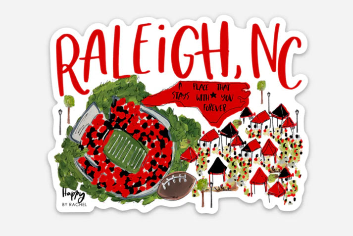 Raleigh College Town Sticker