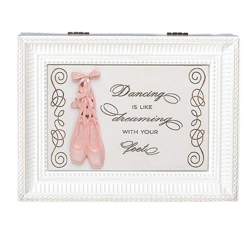 White Ballet Music Box