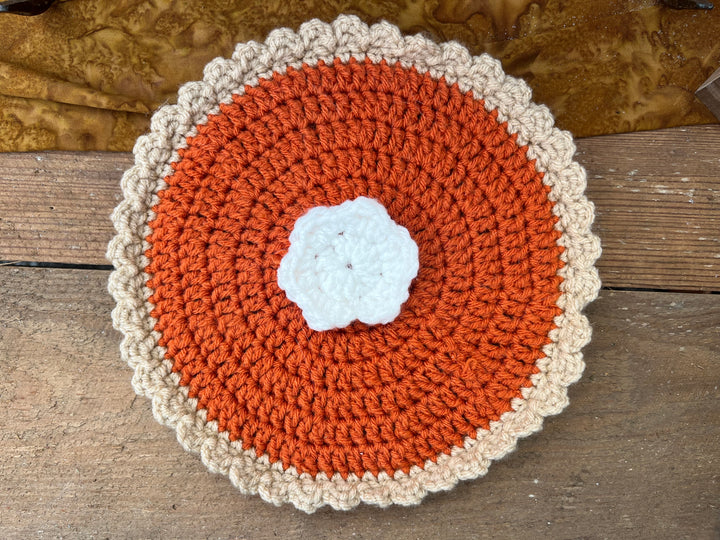 Crochet Pumpkin Pie Pot Holder