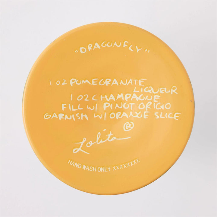 Lolita “Dragonfly Summer” Hand Painted Wine Glass Gift