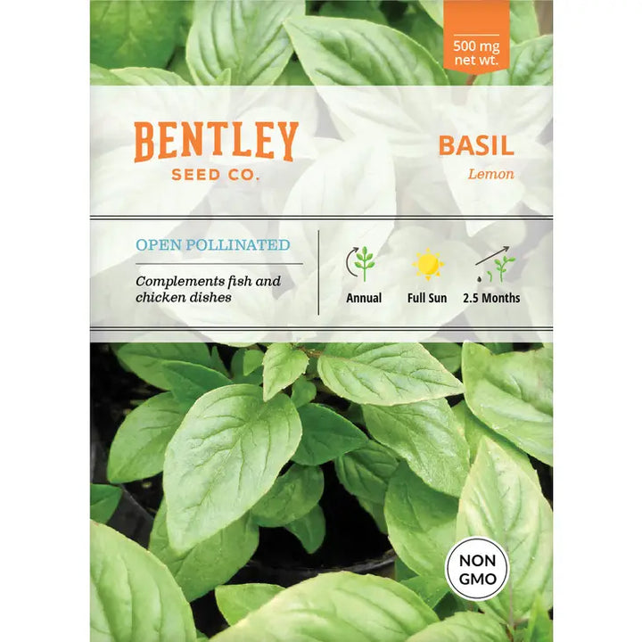 Basil, Lemon Seed Packet