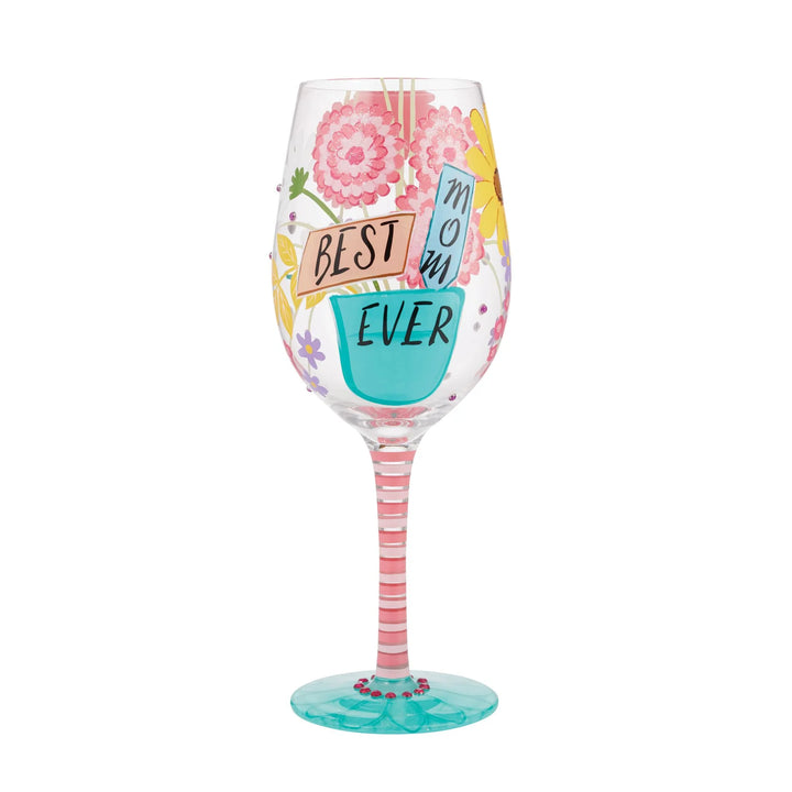 Lolita® Best Mom Ever Handpainted Wine Glass, 15 oz.