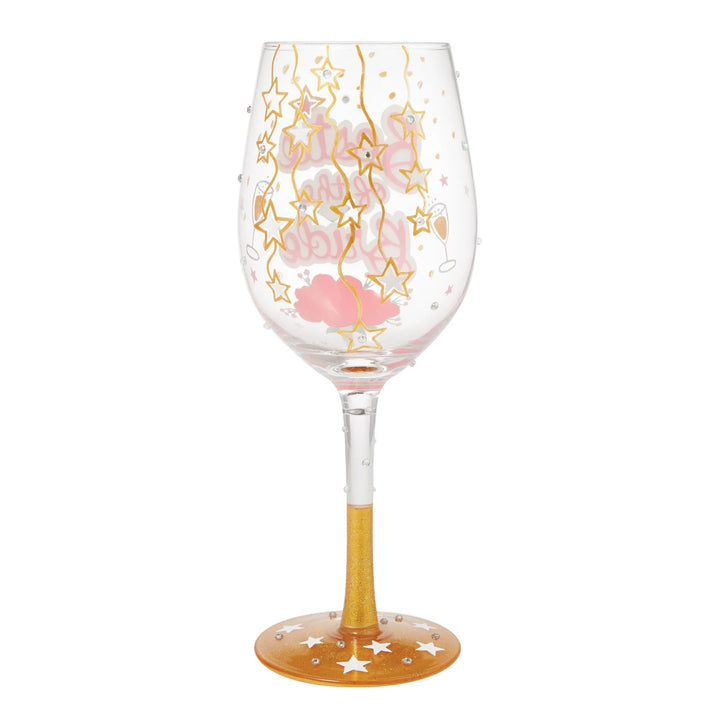 Lolita® Bestie of the Bride Hand Painted Wine Glass