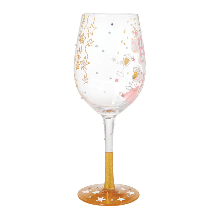 Lolita® Bestie of the Bride Hand Painted Wine Glass