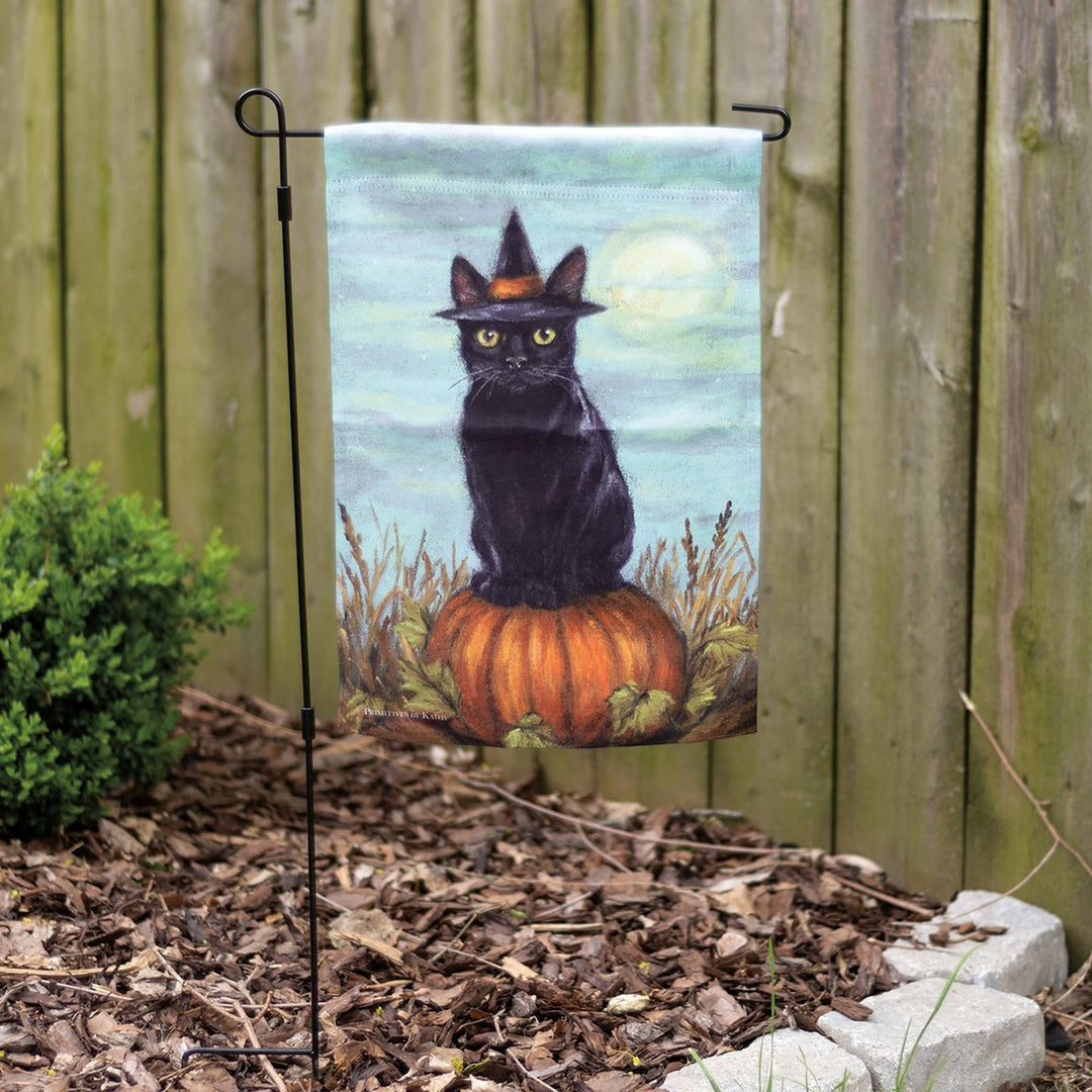 Black Cat Garden Flag