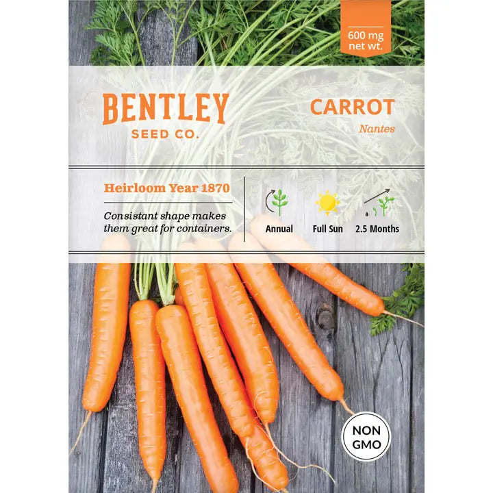 Carrot, Nantes Seed Packets