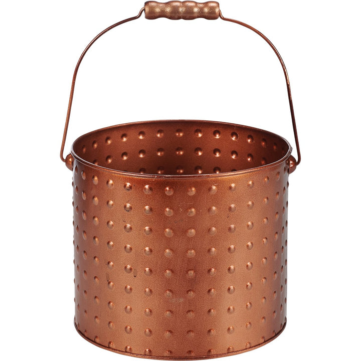 Large Copper Dots Bucket