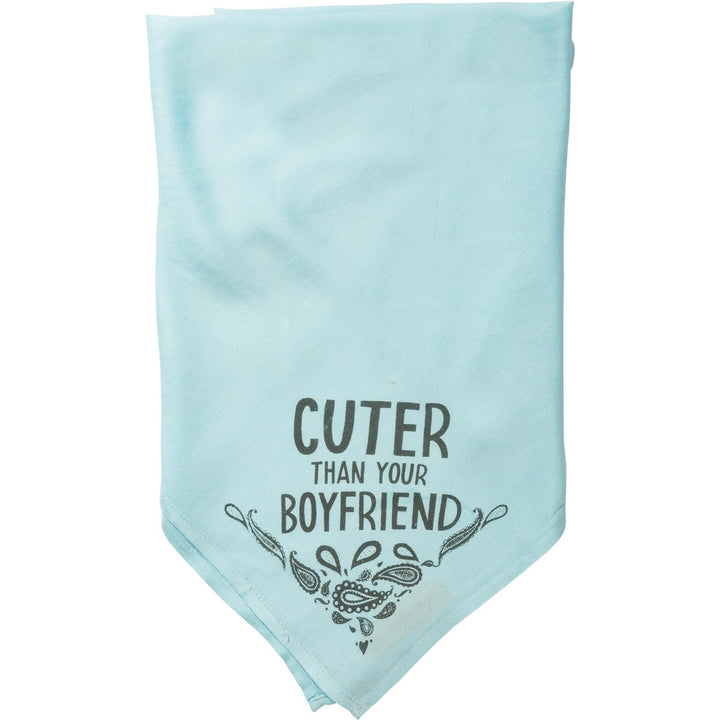 Cuter Than Your Boyfriend Large Pet Bandana