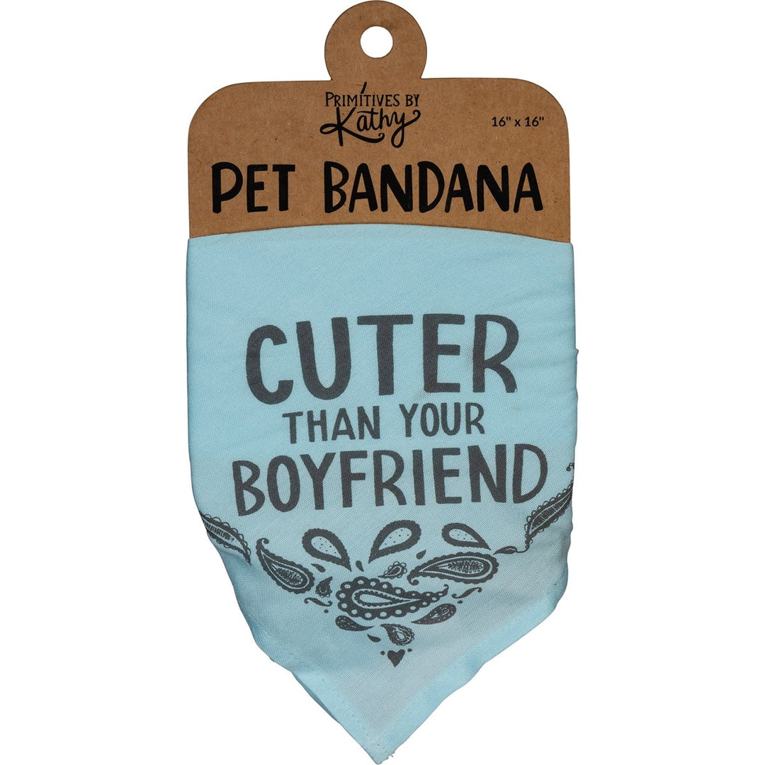 Cuter Than Your Boyfriend Small Pet Bandana