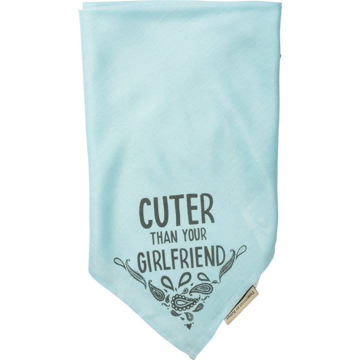 Cuter Than Your Girlfriend Large Pet Bandana