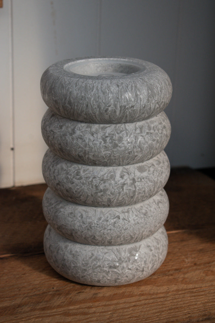 Spiral Rock Fountain Candle