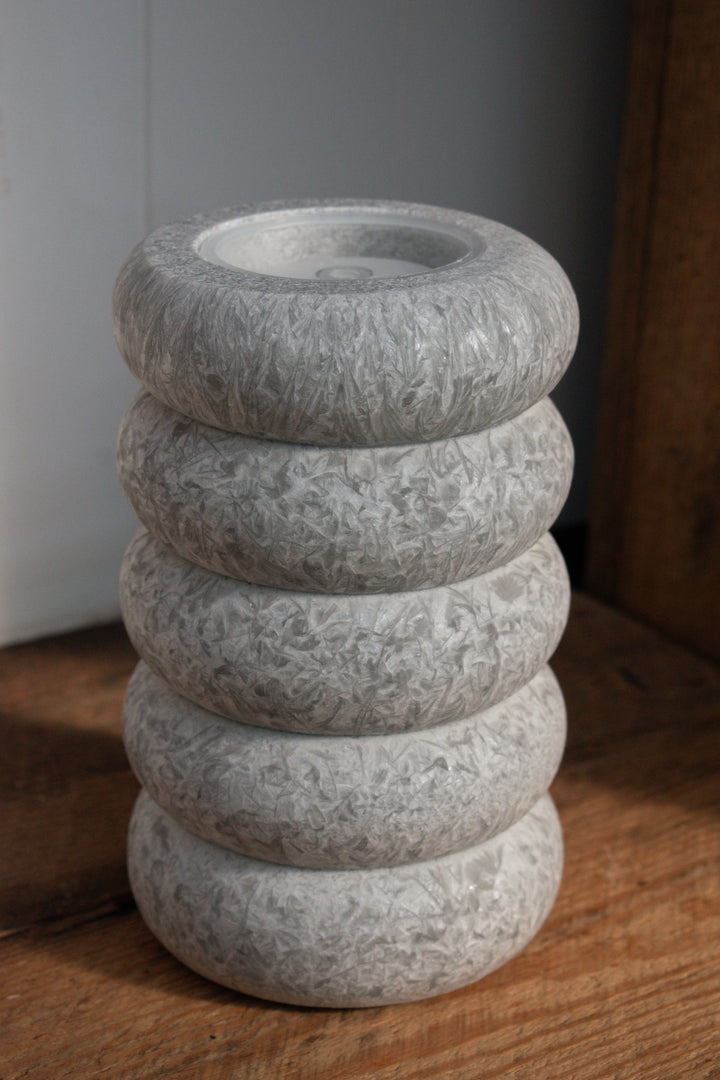 Spiral Rock Fountain Candle