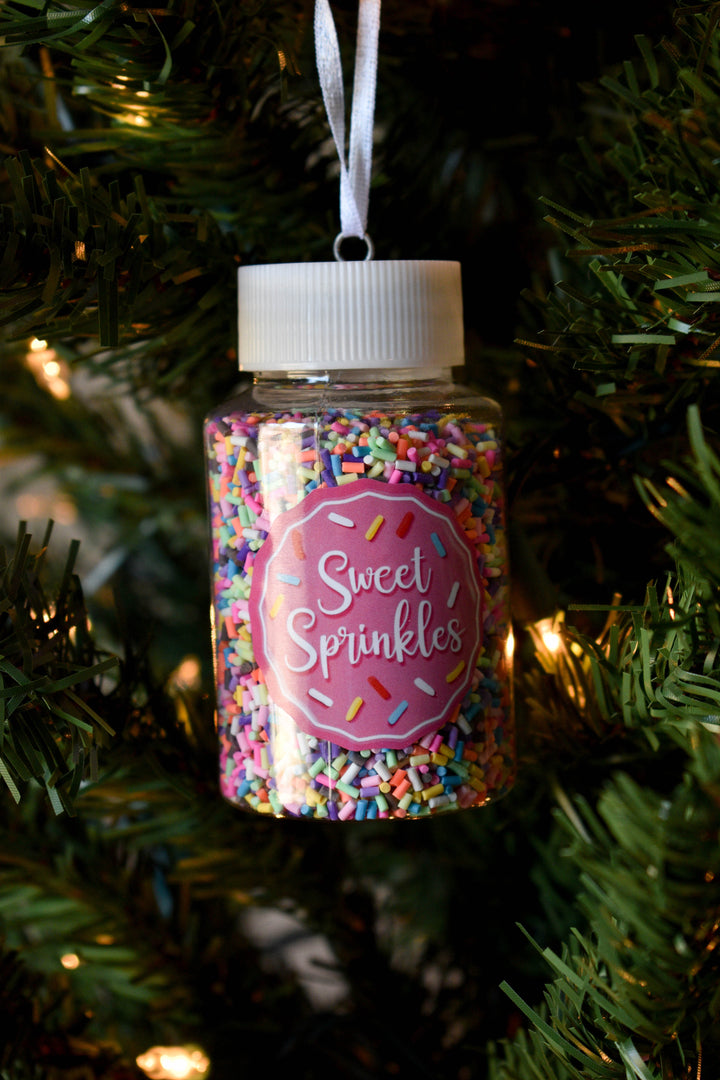 Cookie Sprinkles Jar Ornaments, 2 Assorted