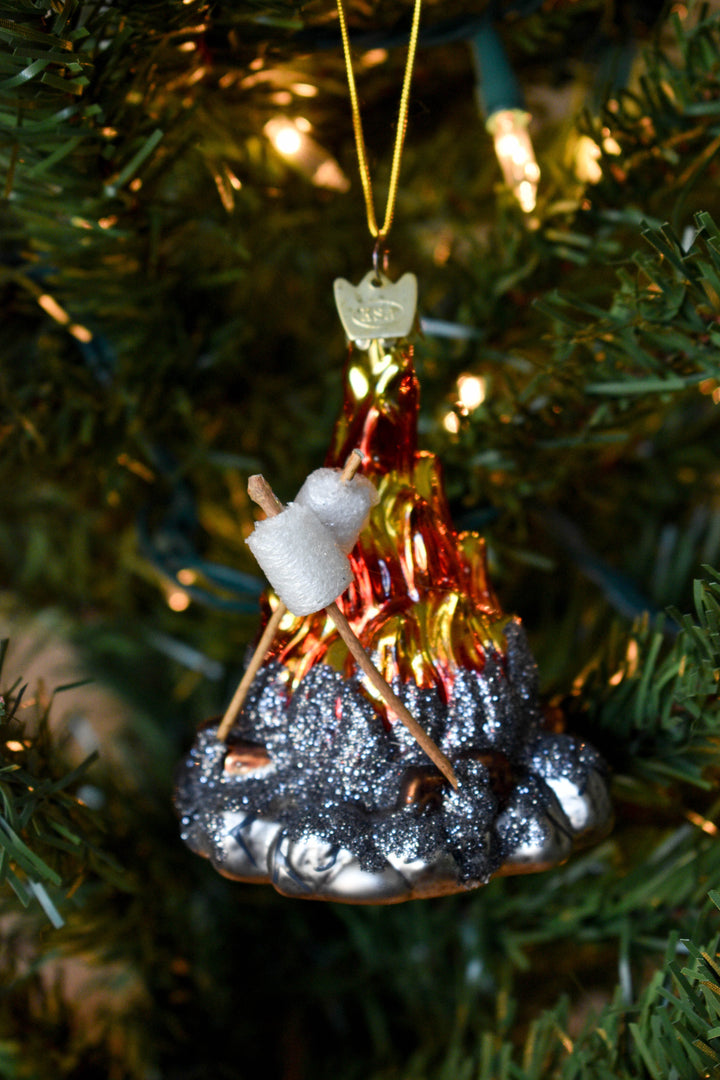 Noble Gems™ Campfire Glass Ornament