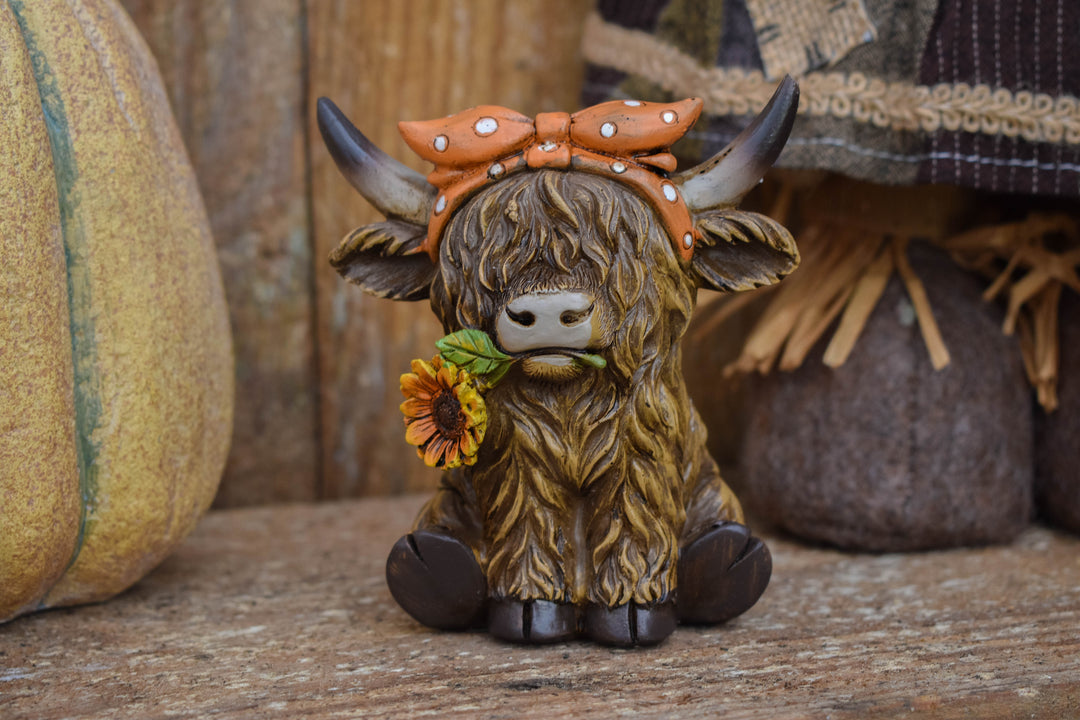 Fall Highland Cow