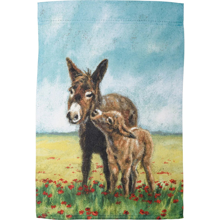 Donkeys Garden Flag