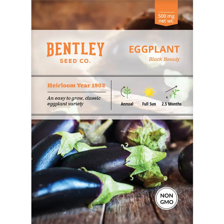 Eggplant, Black Beauty Seed Packet