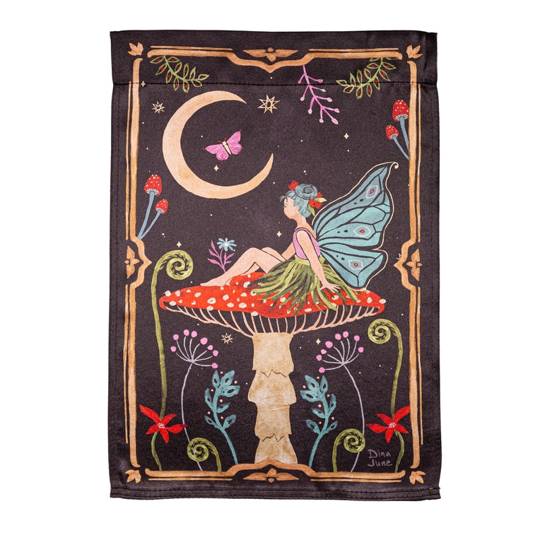 Fairy Wonderland Reversible Lustre Garden Flag