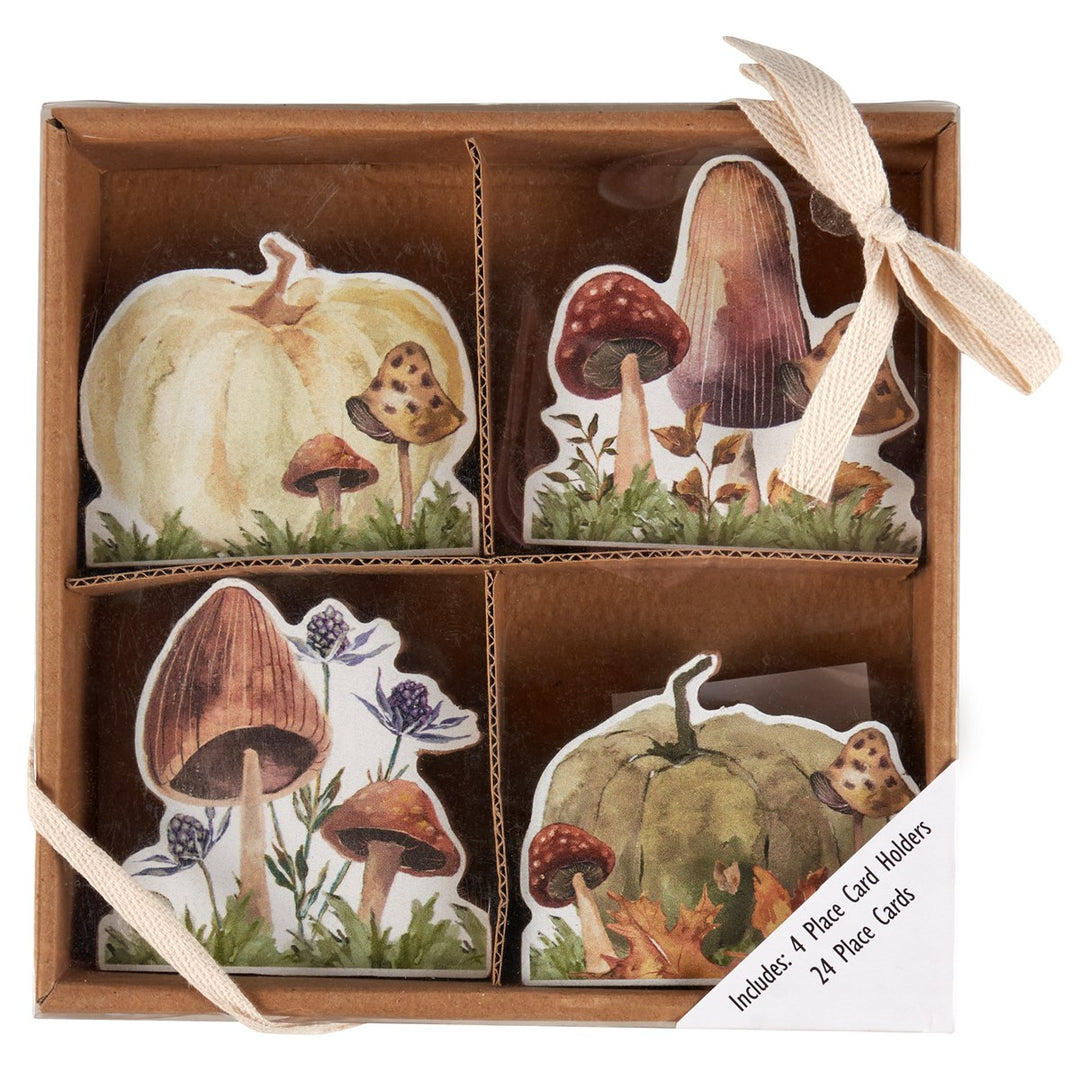 Fall Pumpkins Place Card Holder Set