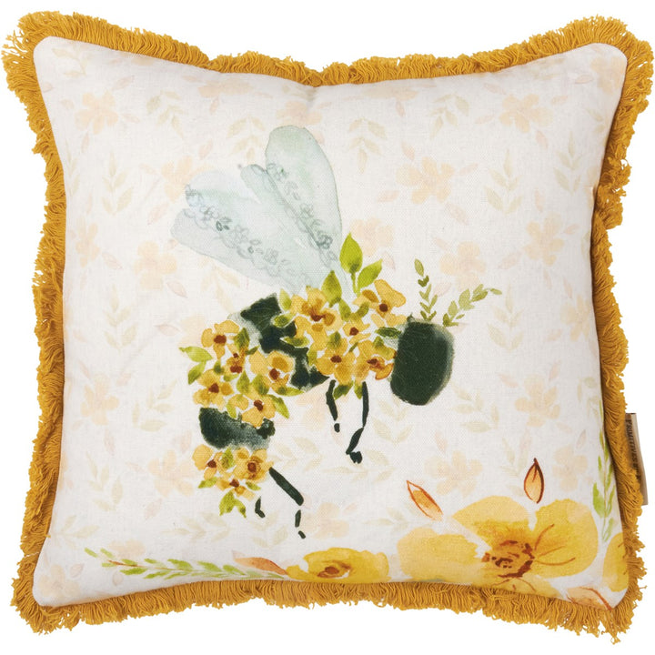 Floral Bee Pillow