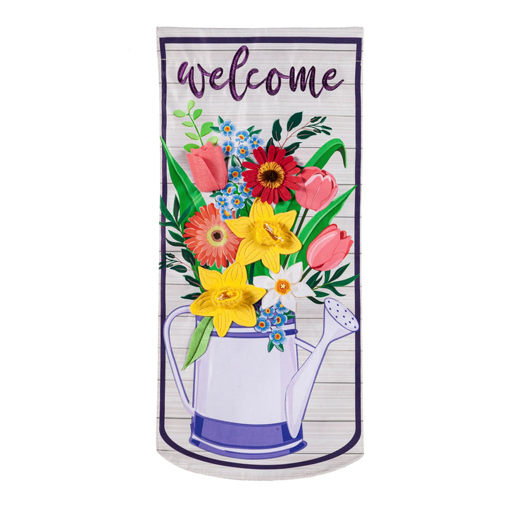 Floral Watering Can Everlasting Impressions Textile Décor