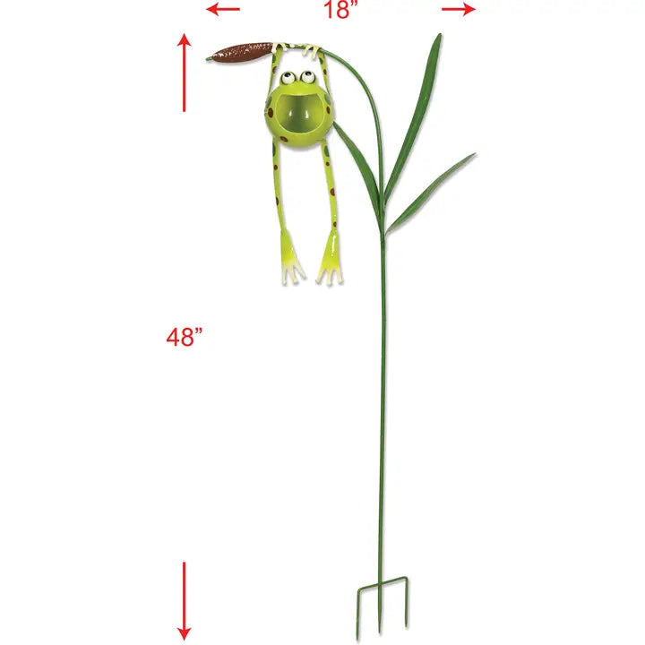 Froggy Solar Garden Stake