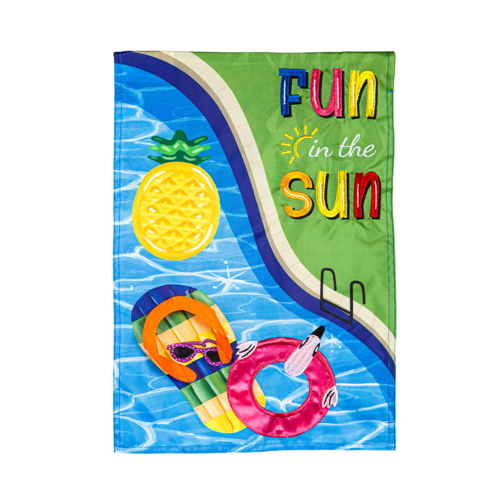 Fun in The Sun Pool Garden Flag