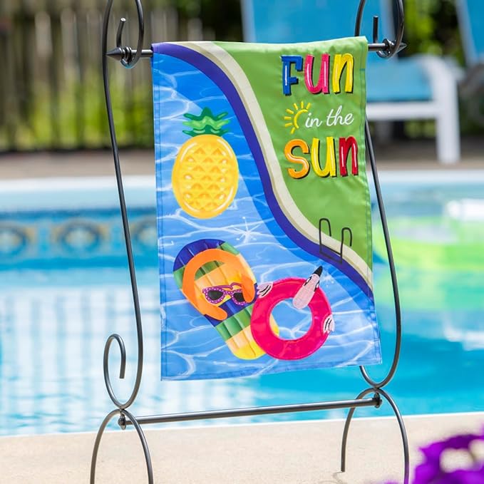 Fun in The Sun Pool Garden Flag