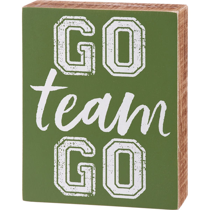 Go Team Go Box Sign