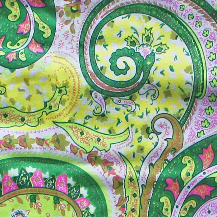 Green Paisley Half Apron