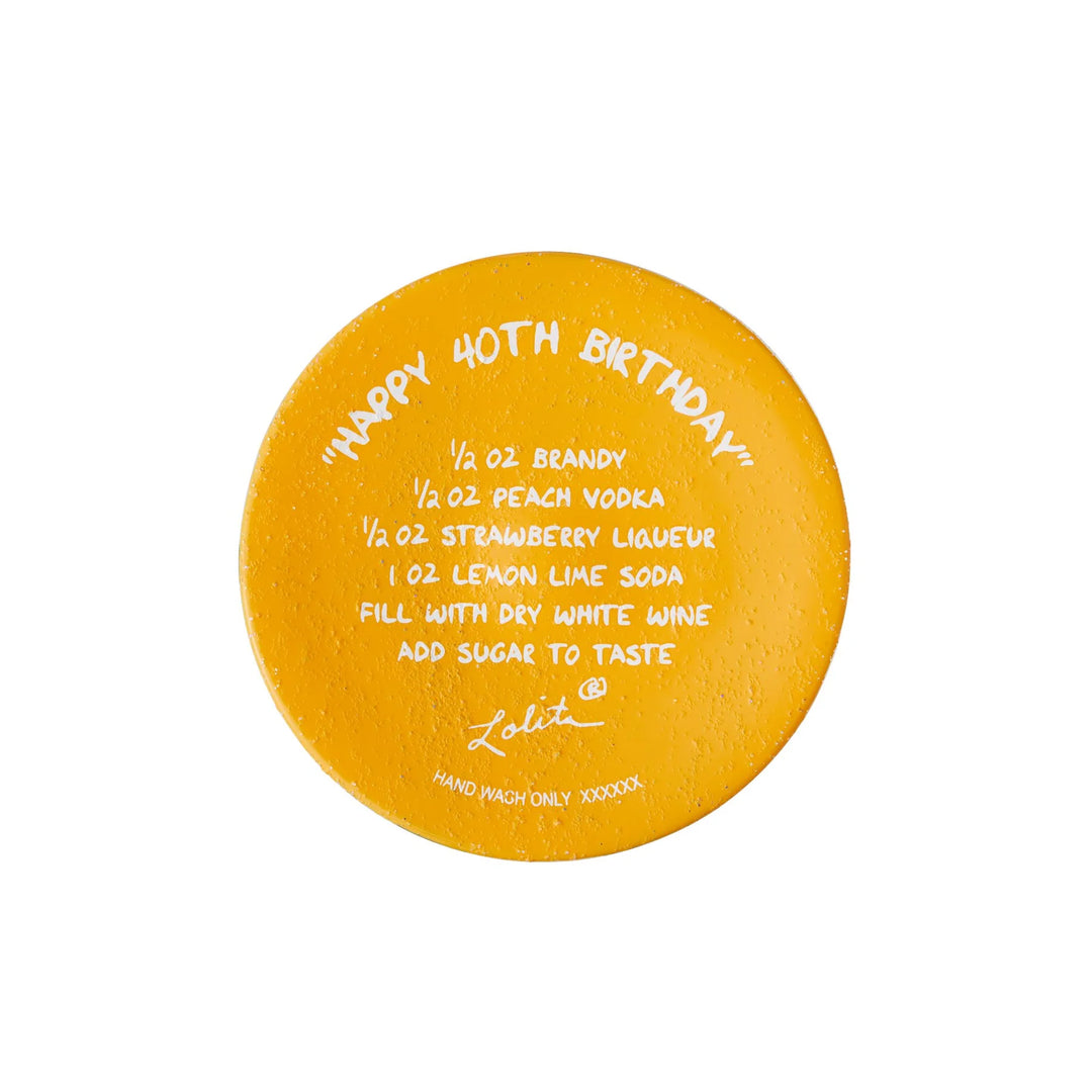 Lolita® "Happy 40th Birthday" Hand-Painted Wine Glass, 15 oz.