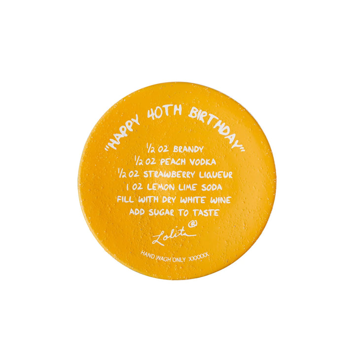 Lolita® "Happy 40th Birthday" Hand-Painted Wine Glass, 15 oz.