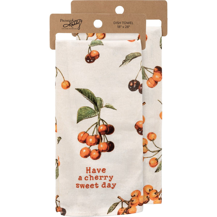 Have A Cherry Sweet Day Kitchen Towel