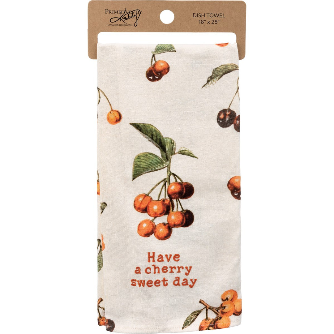 Have A Cherry Sweet Day Kitchen Towel