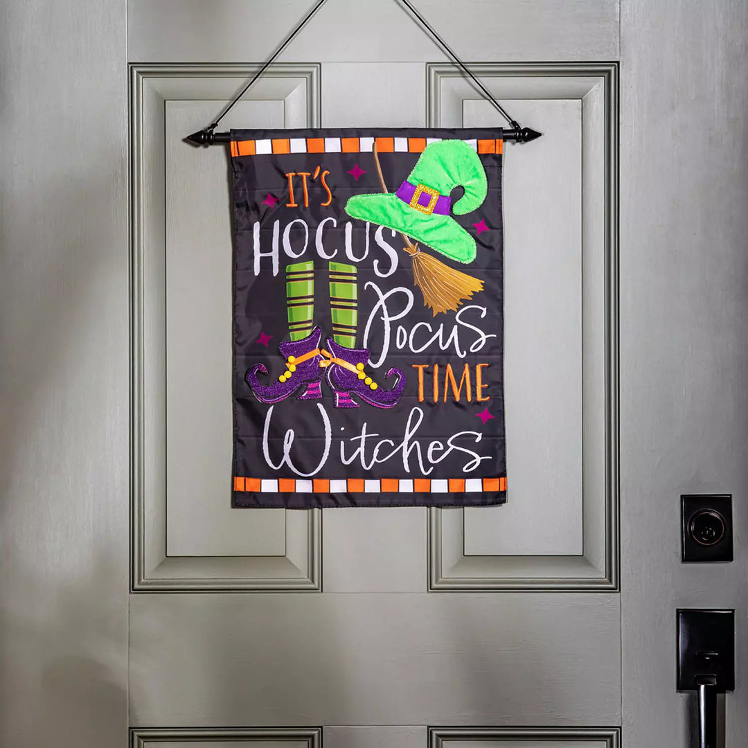 Hocus Pocus Time Garden Applique Flag