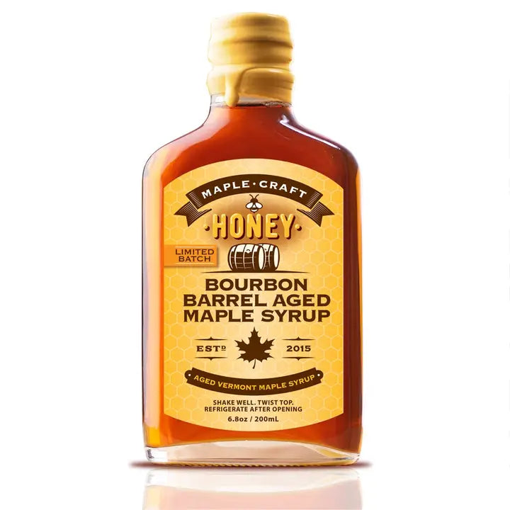 Honey-Infused Bourbon Barrel Aged Maple Craft Syrup