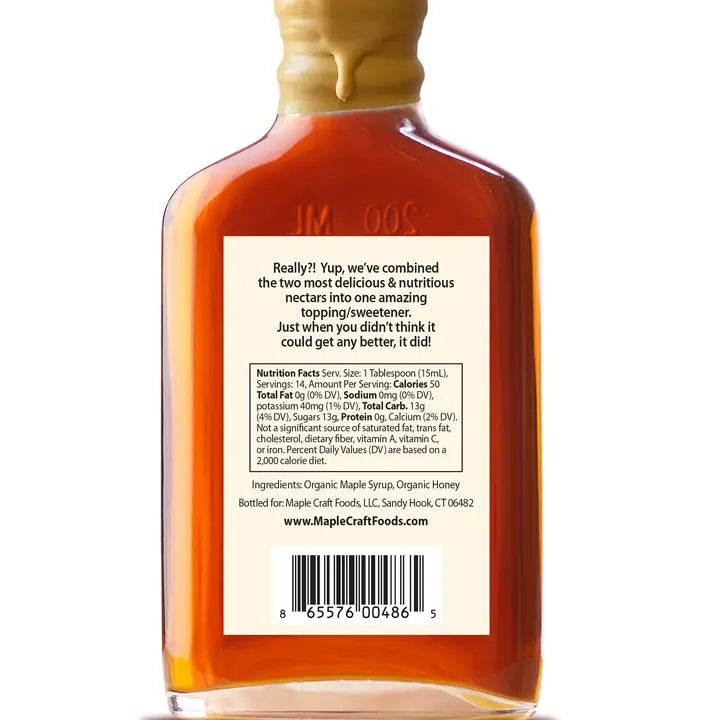 Honey-Infused Bourbon Barrel Aged Maple Craft Syrup