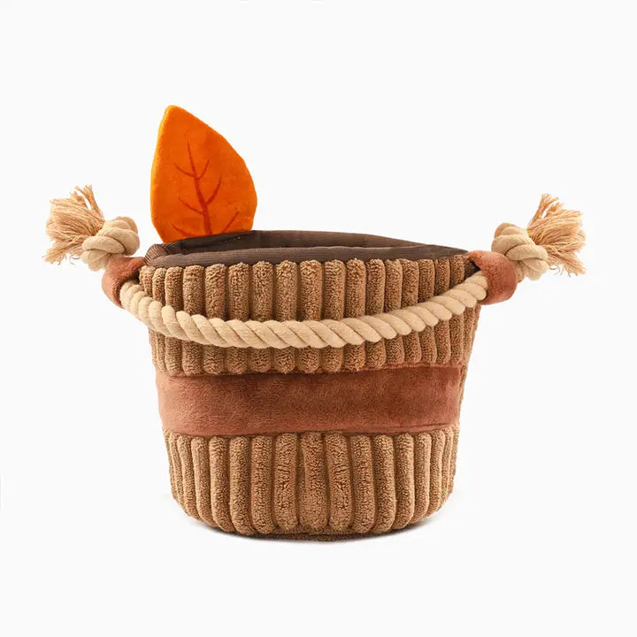 Autumn Tailz Apple Basket Dog Toy