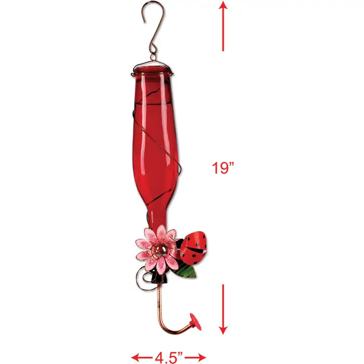 Ladybug Hummingbird Feeder