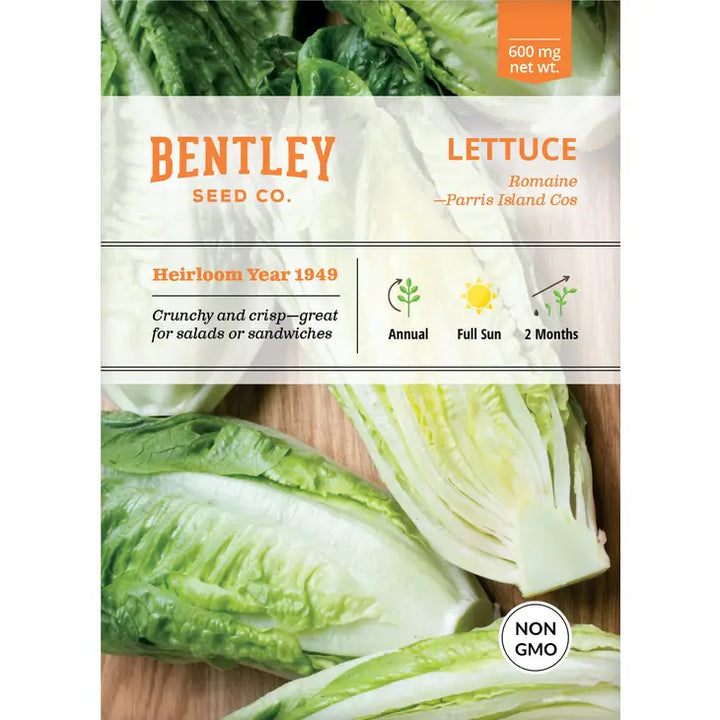 Lettuce, Parris Island Romaine Seed Packet