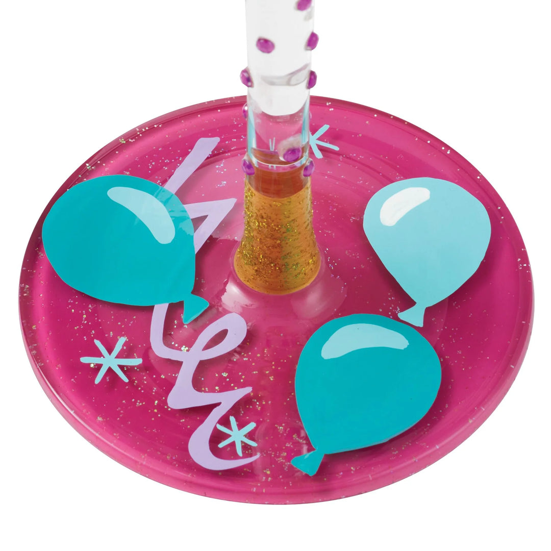 Lolita® Life When Retired Hand-Painted Wine Glass