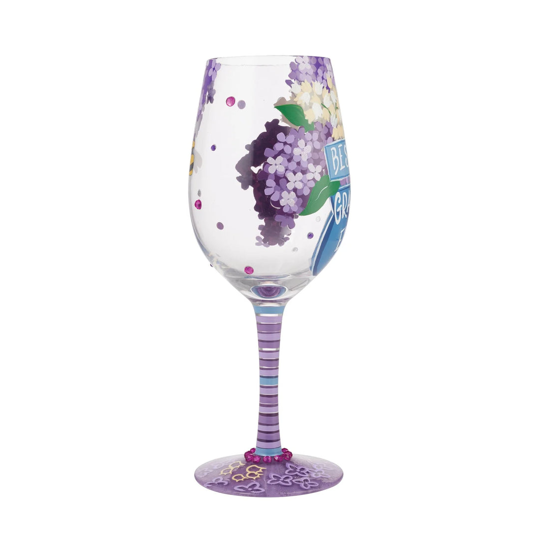 Lolita® Best Grandma Ever Handpainted Wine Glass, 15 oz.