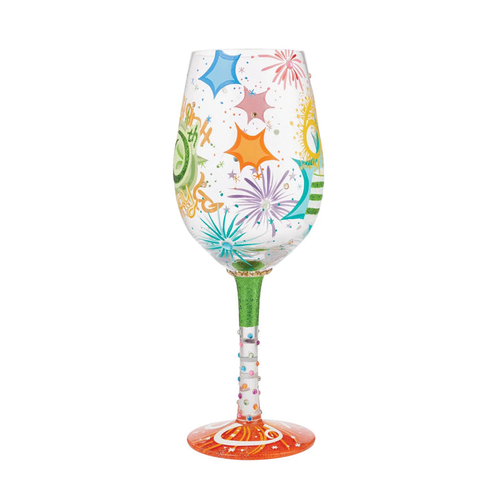 Lolita® Happy 60th Birthday Handpainted Wine Glass, 15 oz.