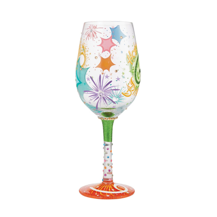 Lolita® Happy 60th Birthday Handpainted Wine Glass, 15 oz.